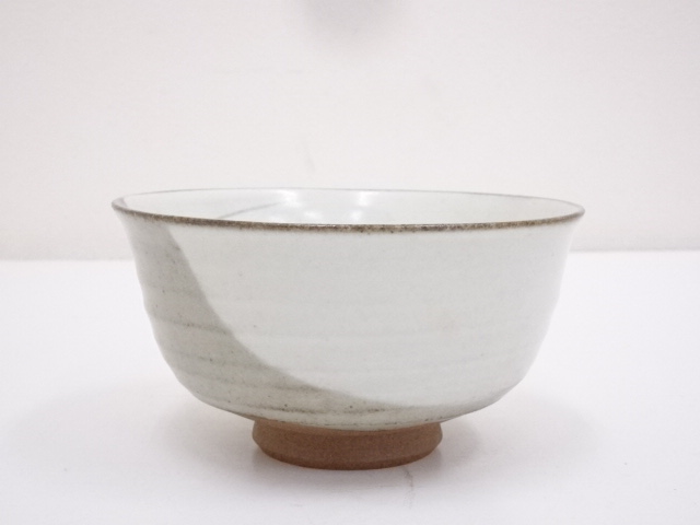 京焼　押小路窯造　白釉茶碗